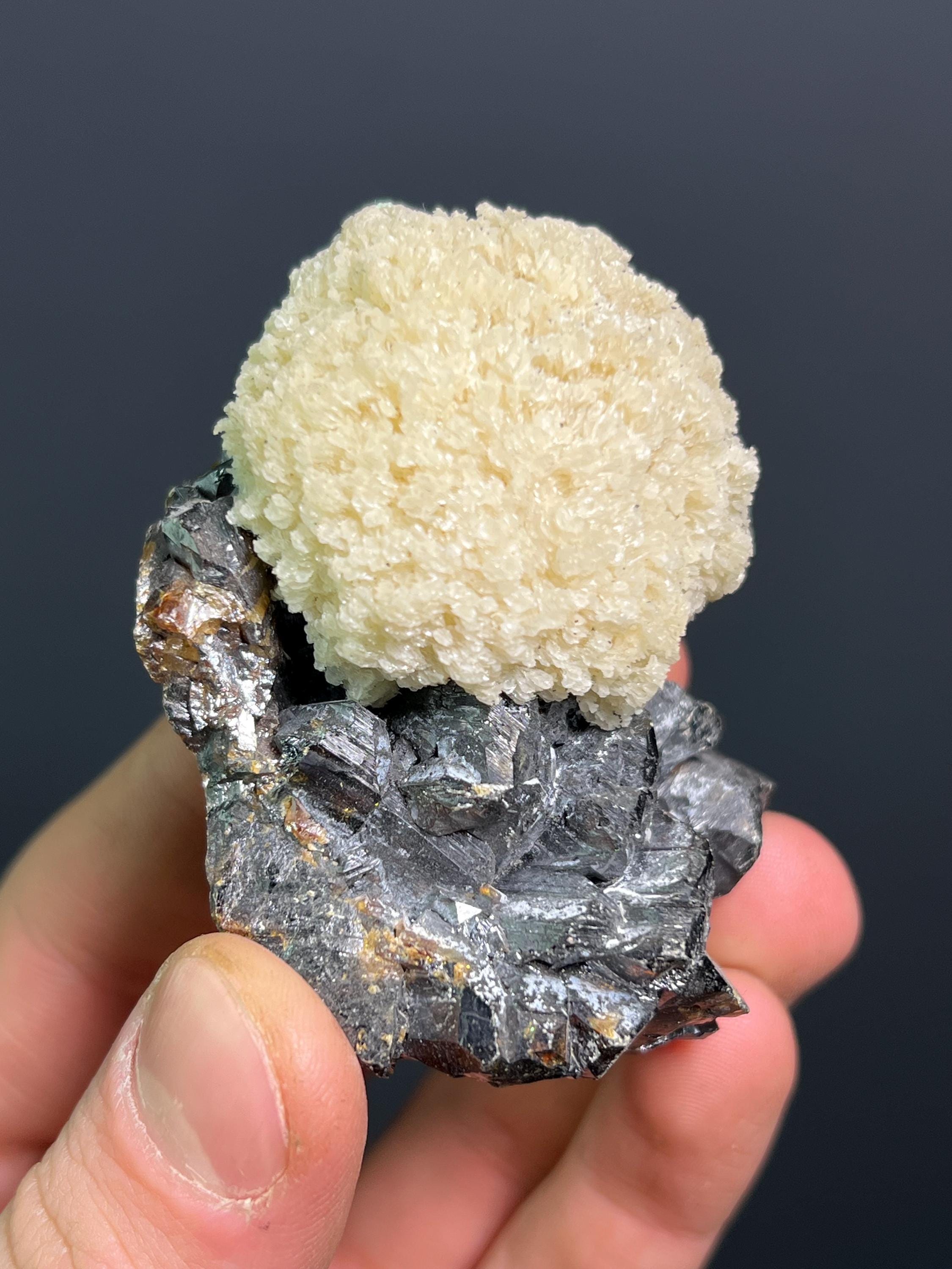Top Quality Barite With Sphalerite Specimen, 250gram - Crystal Gemstone AE 