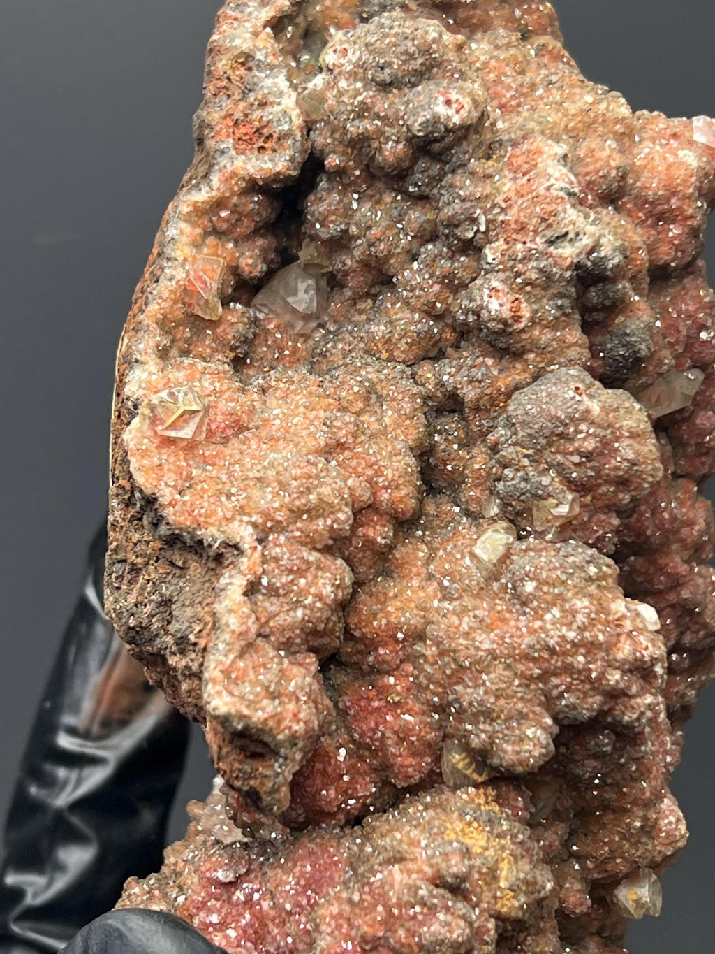 Druzy Red Crystal Calcite - Crystal Gemstone AE 