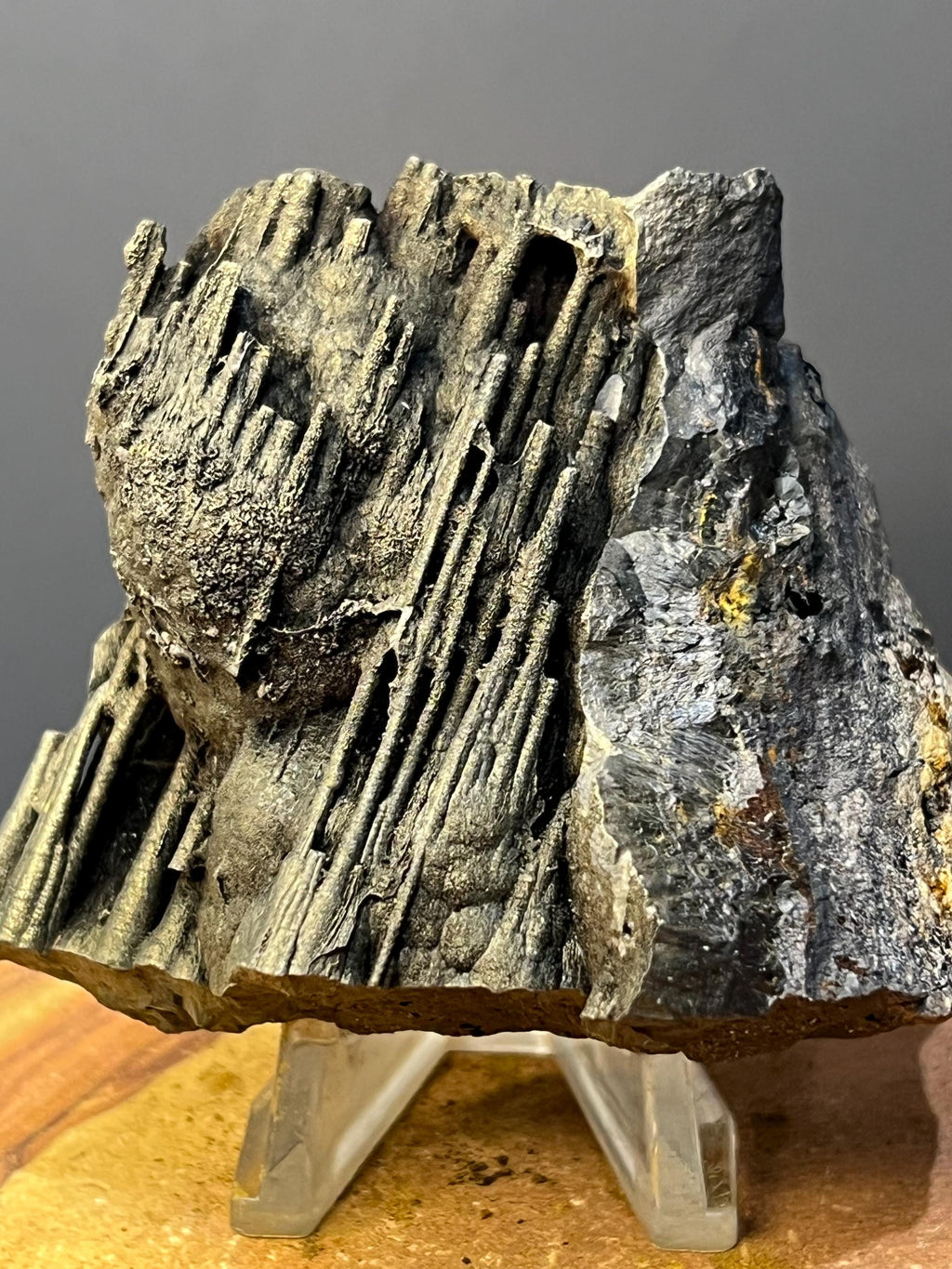 Museum Grade Golden Color Stalactite Goethite Specimen - Crystal Gemstone AE 