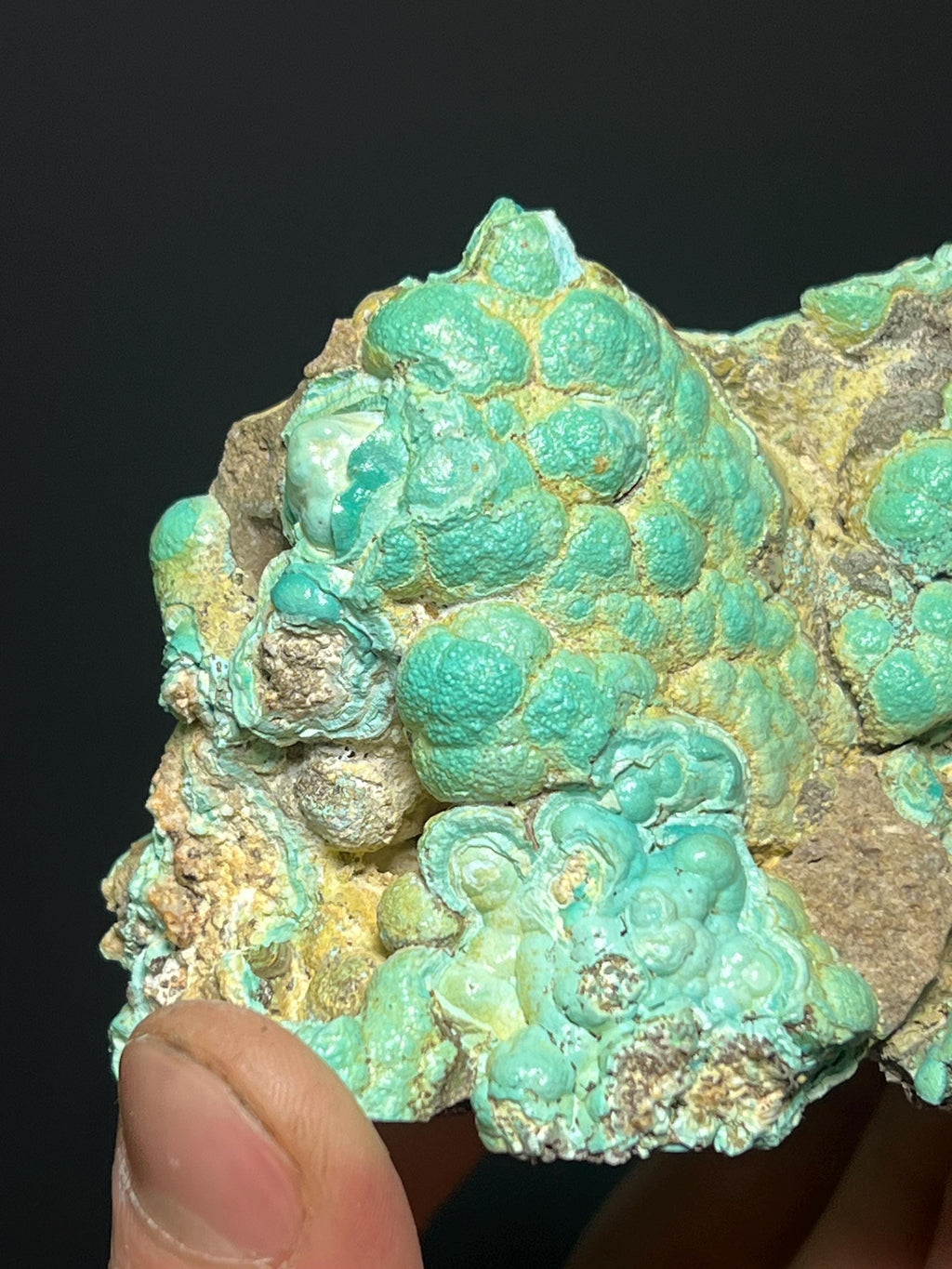 Teal Rosasite Specimen, Botryoidal Mineral, Mexico (290gram) - Crystal Gemstone AE 