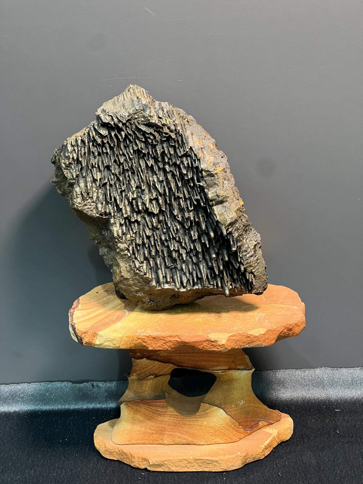 Museum Grade Very Special Golden Color Stalactite Goethite, For Special Collection - Crystal Gemstone AE 