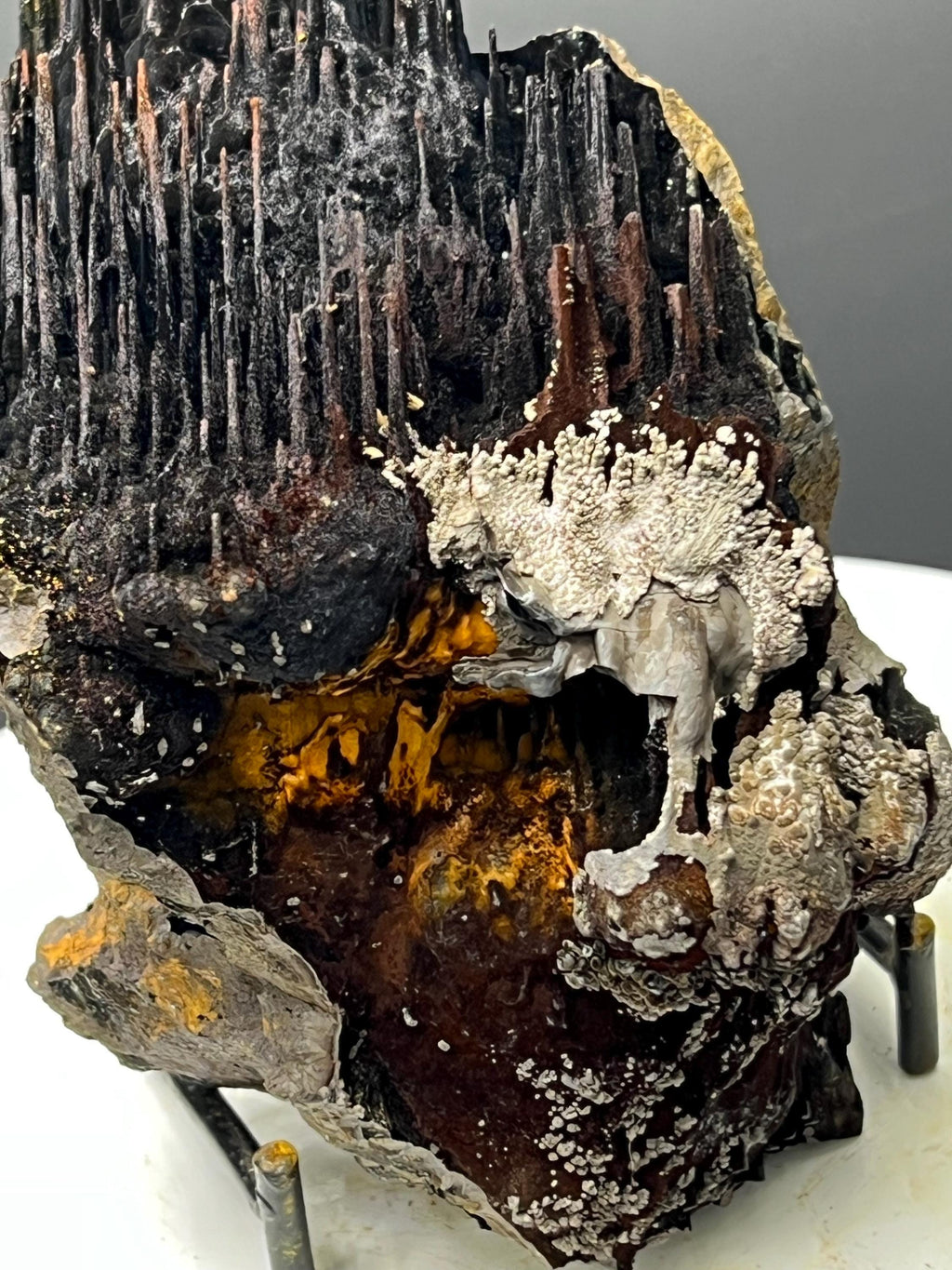 Museum Grade, Very Showy Limonite And Specularite With Stalactite Goethite Specimen - Crystal Gemstone AE 