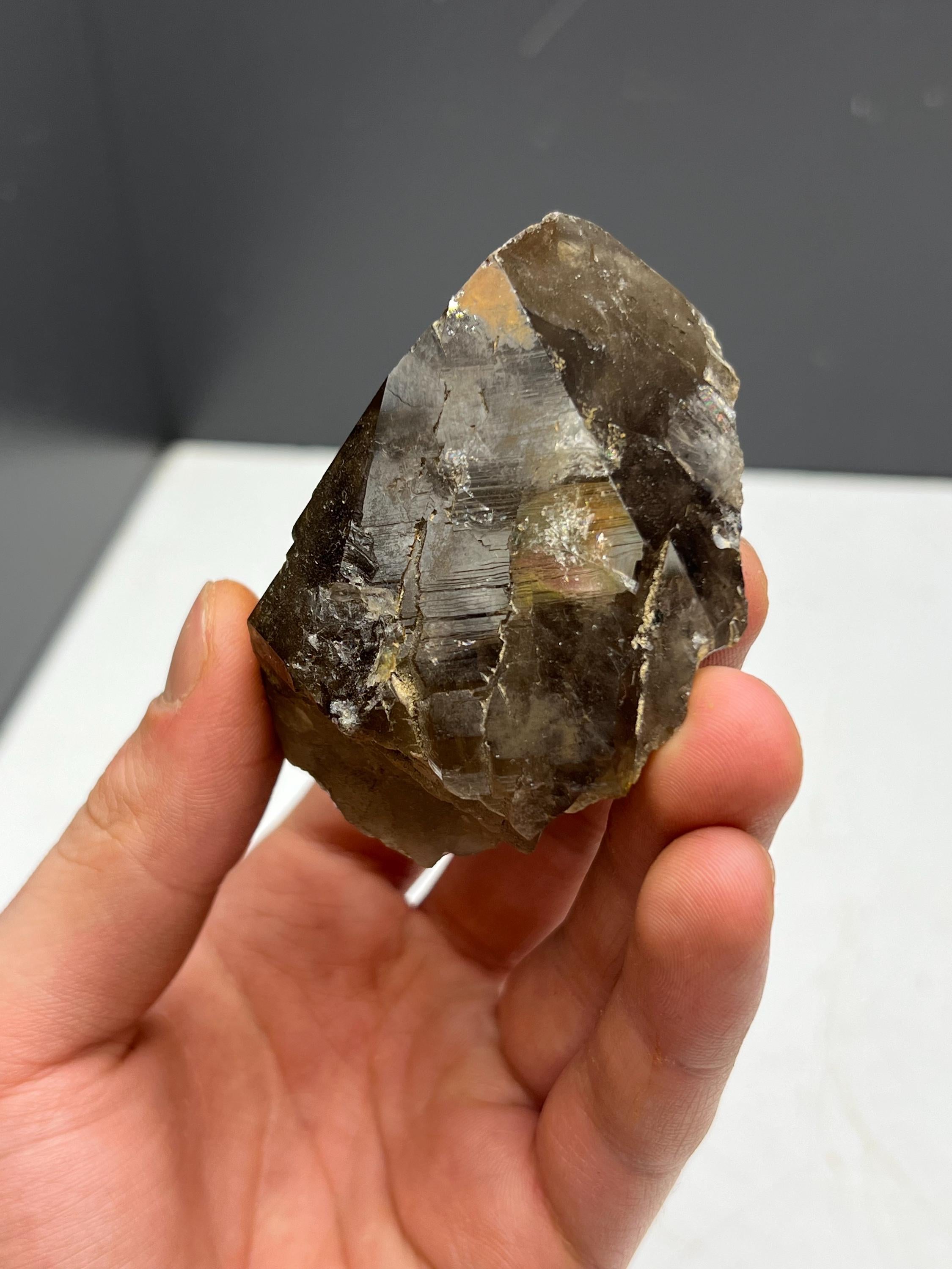 Elestial Smoky Quartz Mineral - Crystal Gemstone AE 