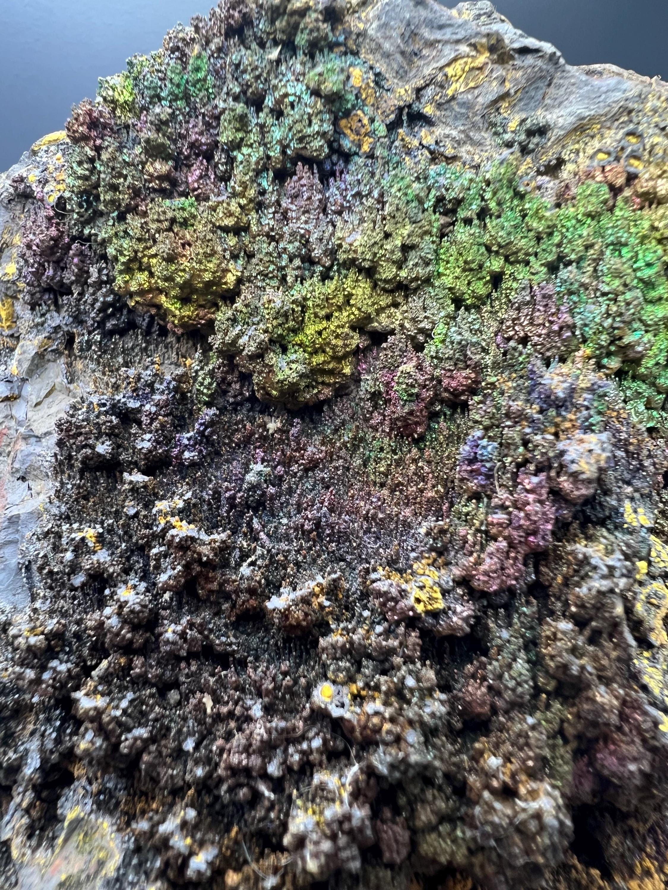 Very Unique! Colored Alloy Natural Stalactite Goethite Specimen - Crystal Gemstone AE 