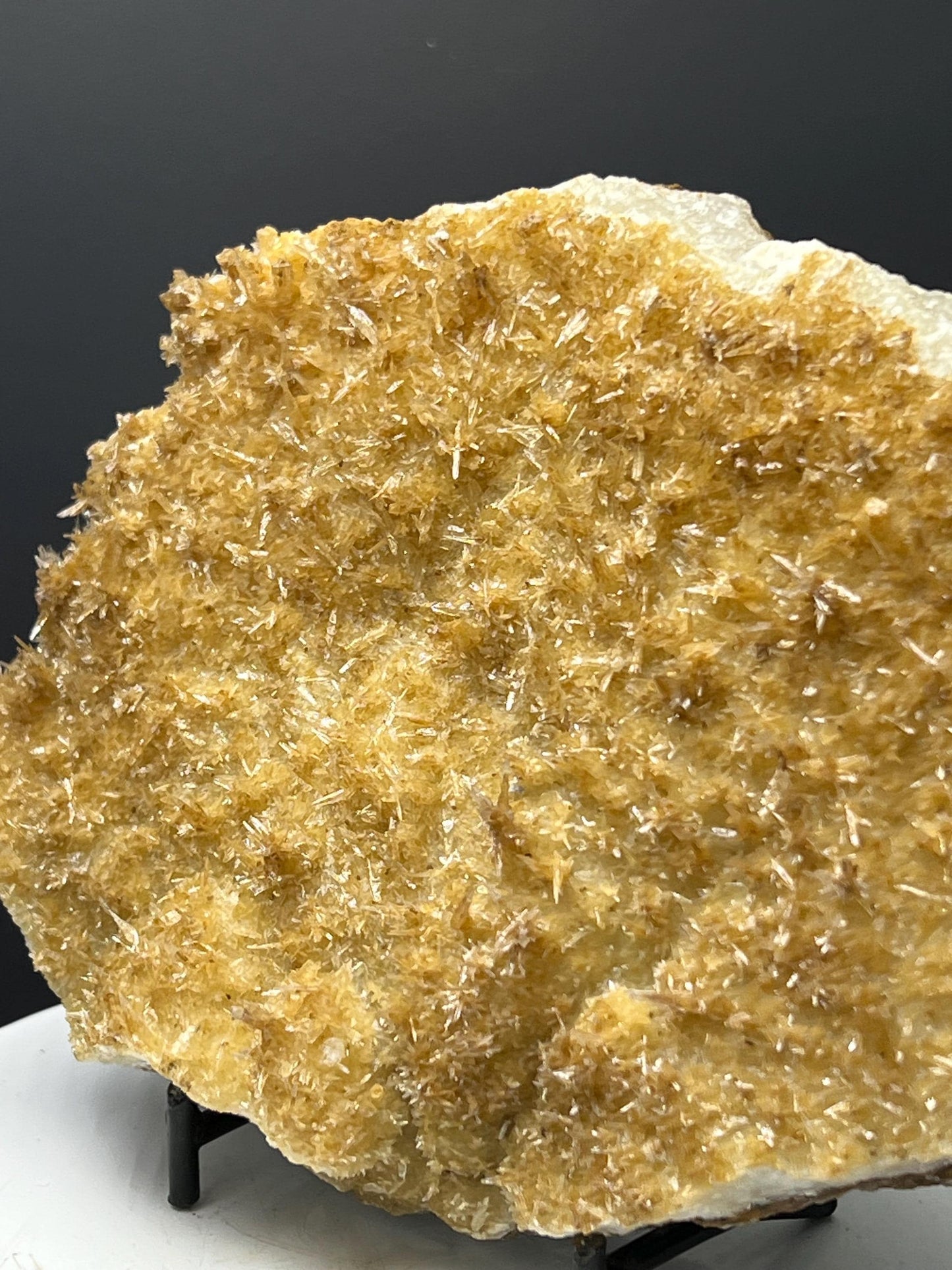 Feather Orange Crystal Calcite Specimen