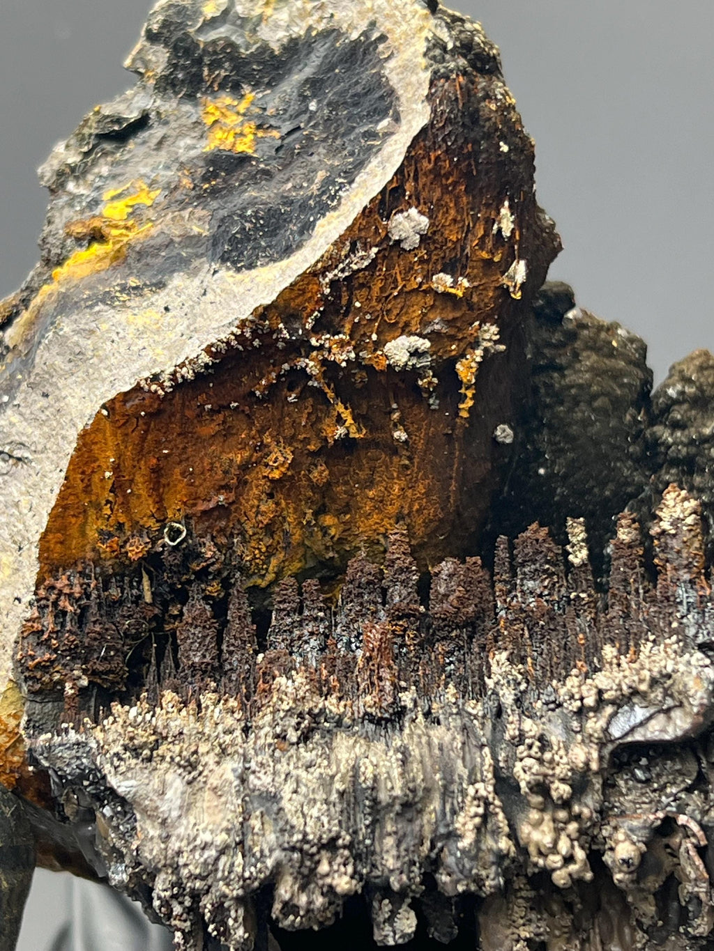 Museum Quality, Limonite And Specularite With Stalactite Goethite, For Special Collection - Crystal Gemstone AE 