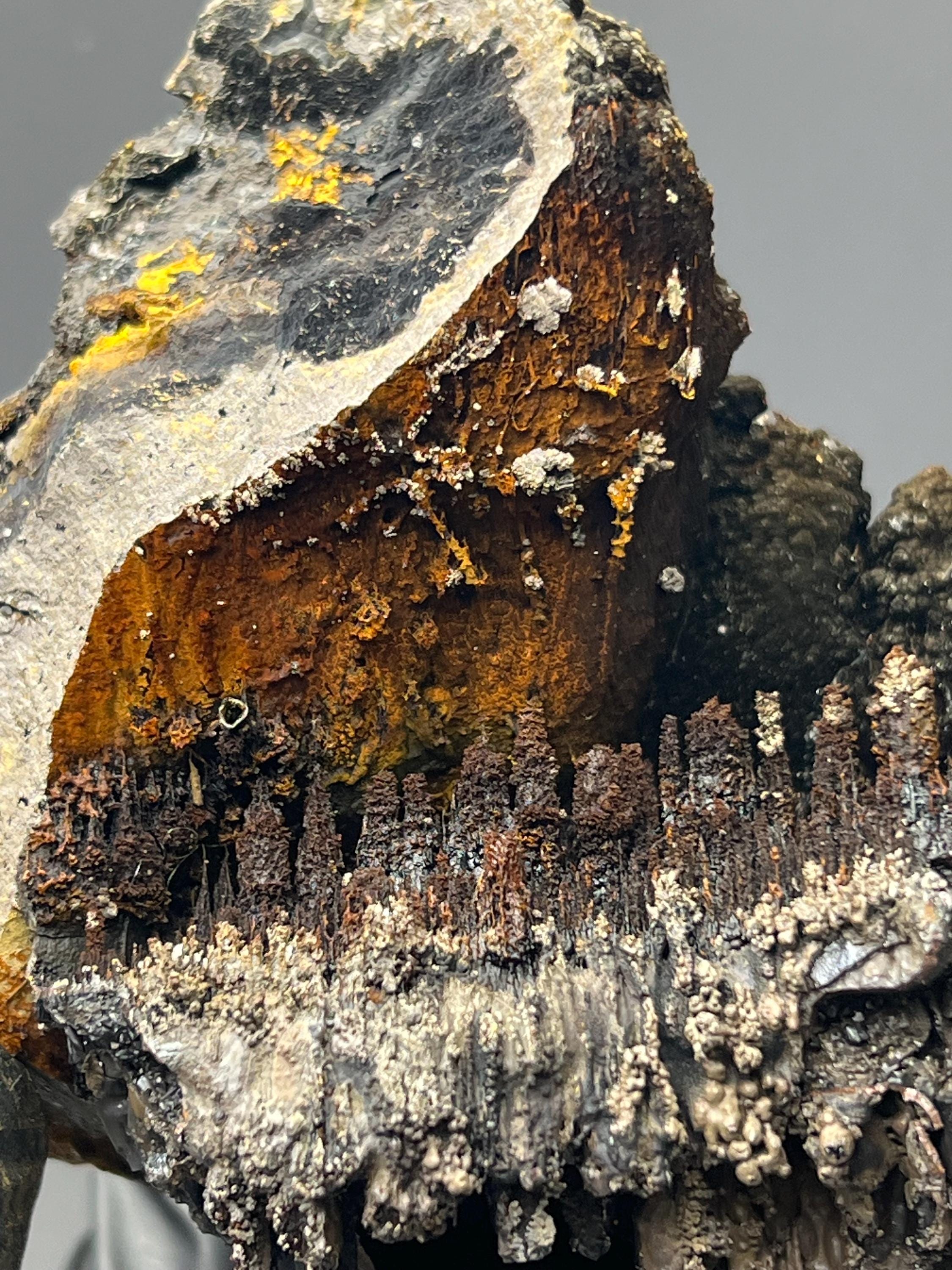 Museum Quality, Limonite And Specularite With Stalactite Goethite, For Special Collection - Crystal Gemstone AE 