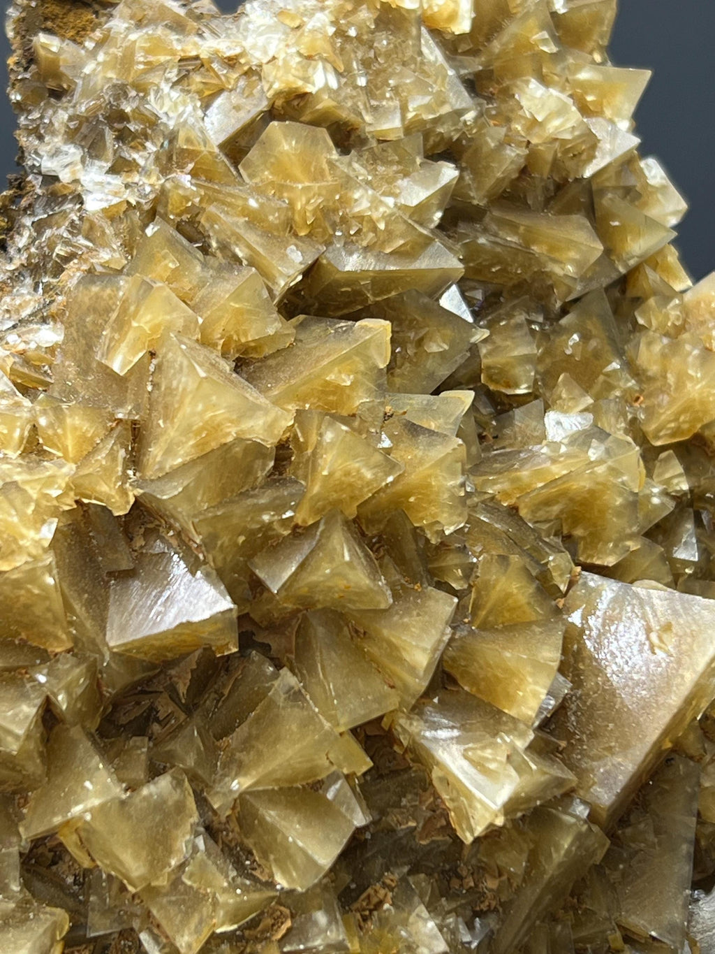 Very Special Orange Crystal Calcite Specimen - Crystal Gemstone AE 