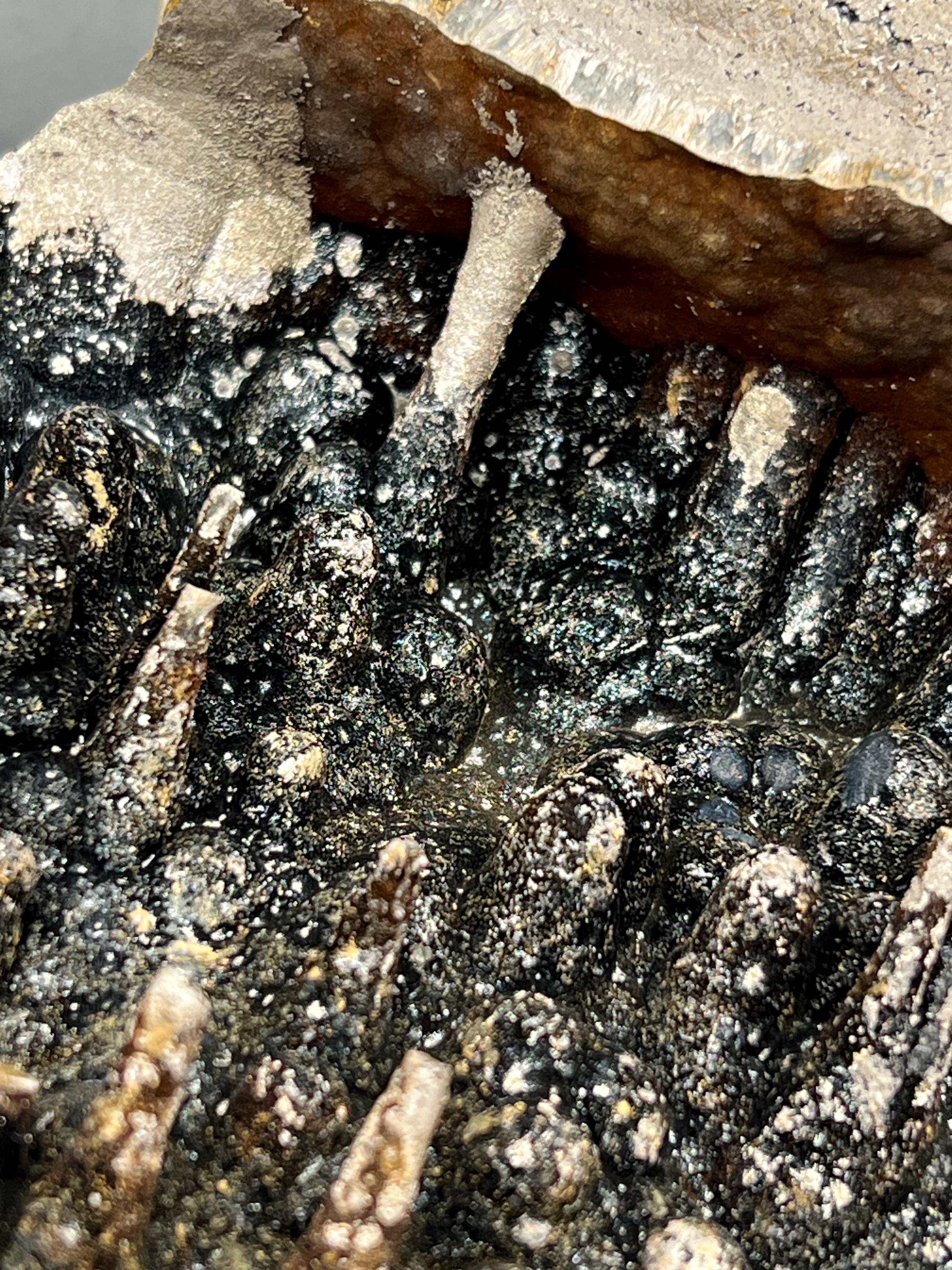 Large Size Limonite And Specularite With Stalactite Goethite - Crystal Gemstone AE 