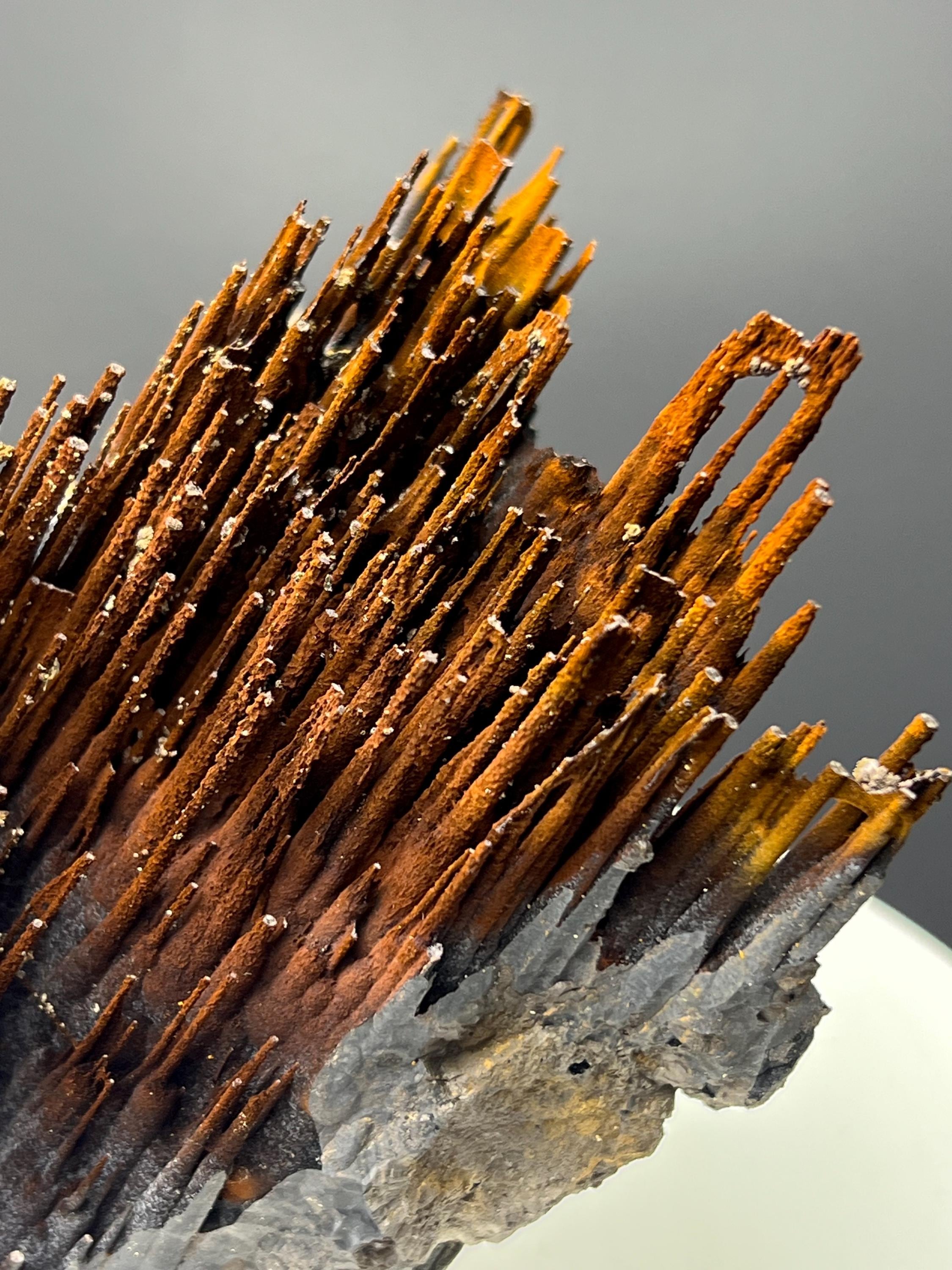 Limonite And Specularite With Velvet Function Stalactite Goethite Specimen - Crystal Gemstone AE 