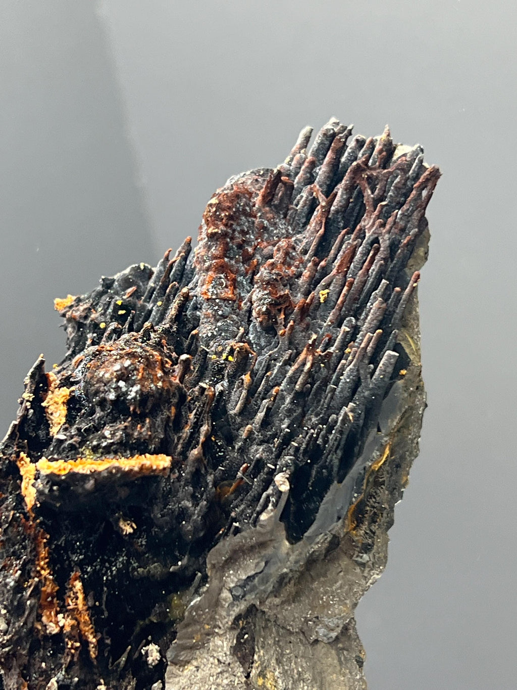 Very Showy! Limonite And Specularite With Velvet Stalactite Goethite Specimen, For Special Collection - Crystal Gemstone AE 