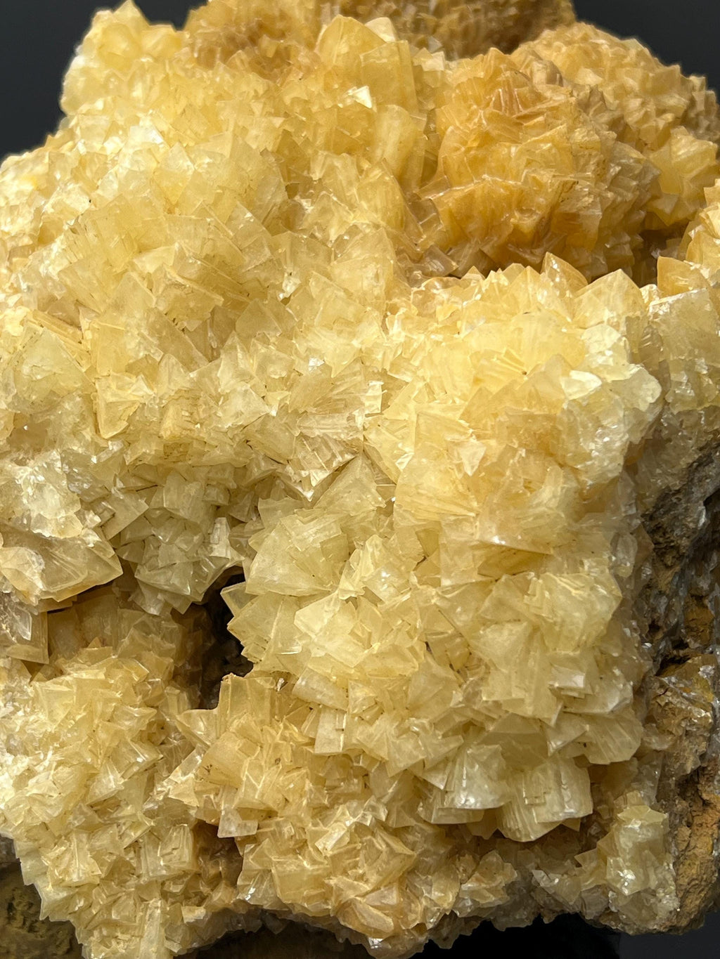 Extra Large Orange Crystal Calcite Specimen - Crystal Gemstone AE 