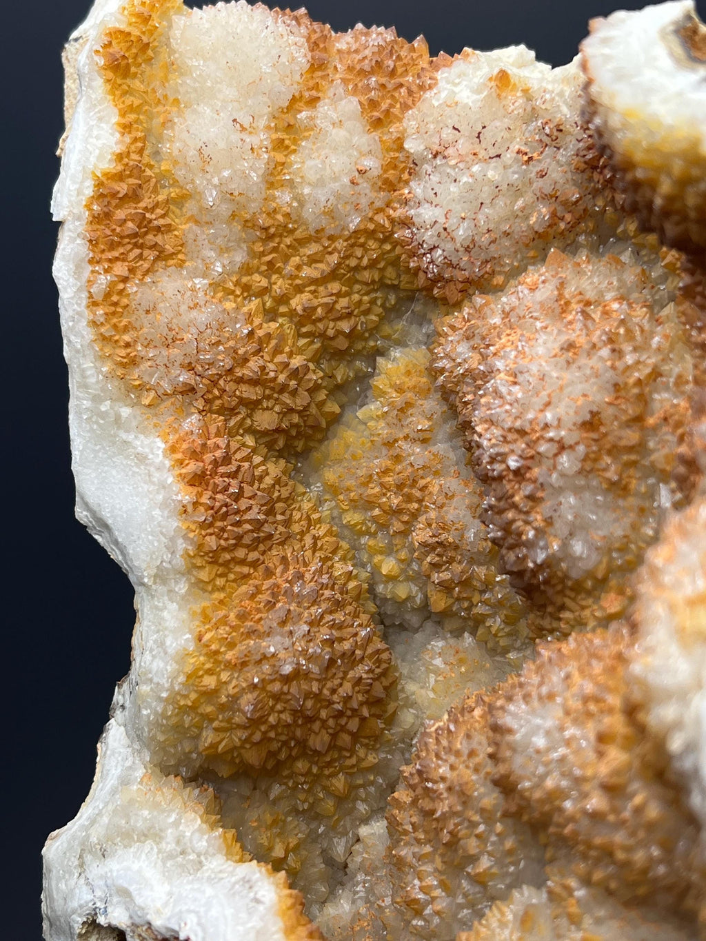 Orange Crystal Calcite Specimen - Crystal Gemstone AE 