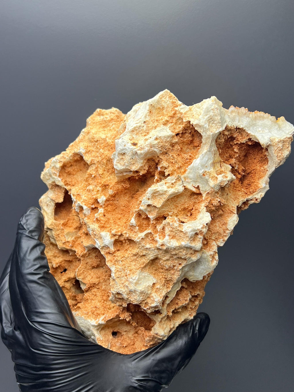 Orange Crystal Calcite Specimen - Crystal Gemstone AE 