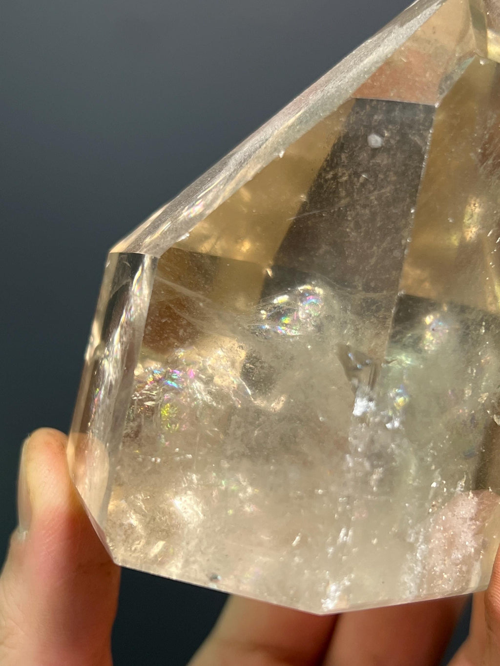 Smoky Quartz Phantom Rainbow, 528gram - Crystal Gemstone AE 