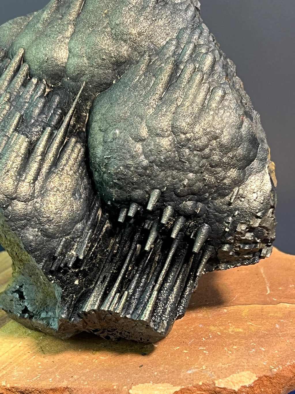 "Museum Grade" Golden Color Stalactite Goethite - Crystal Gemstone AE 