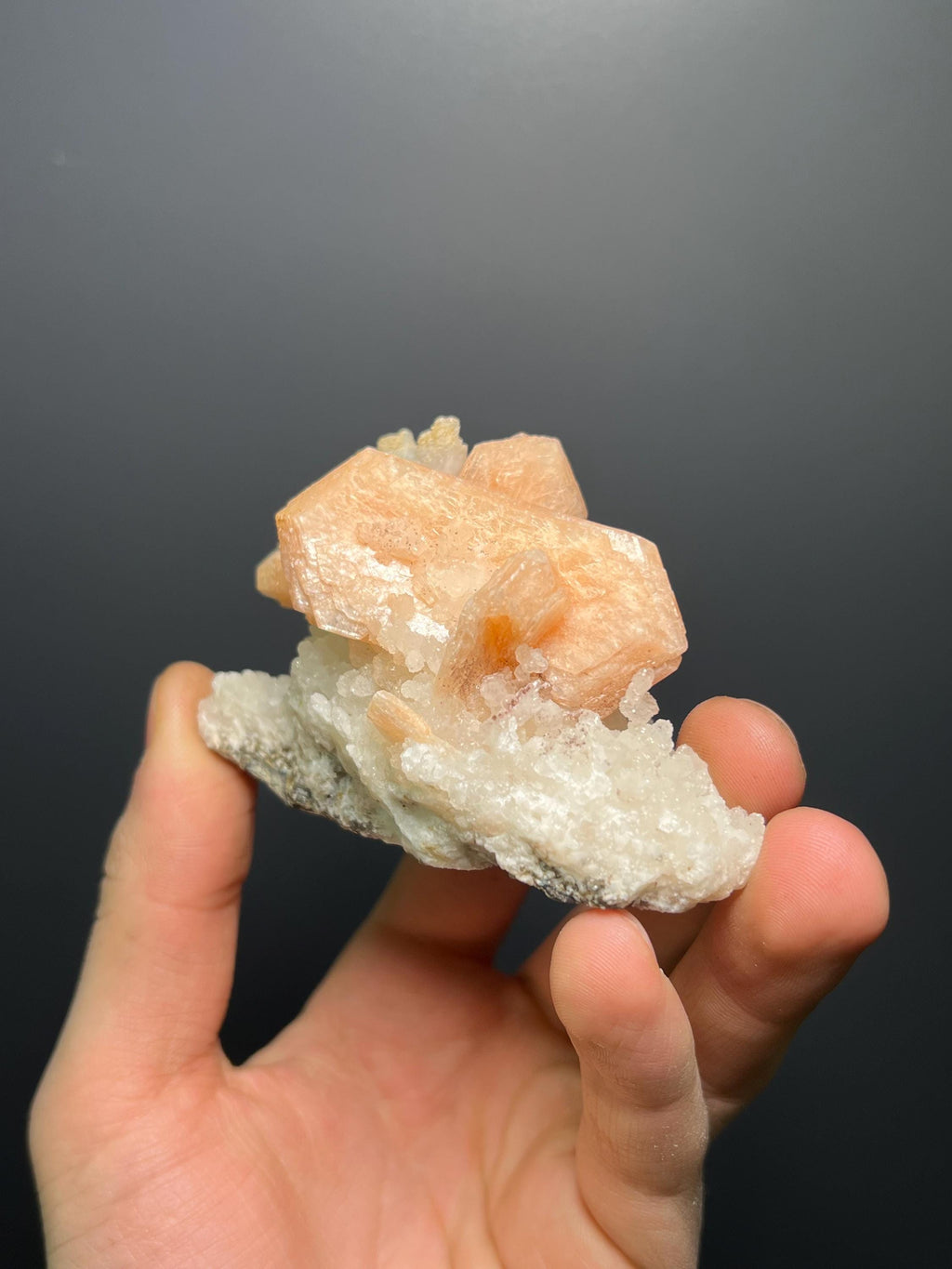 Stilbite With Chalcedony Specimen - Crystal Gemstone AE 