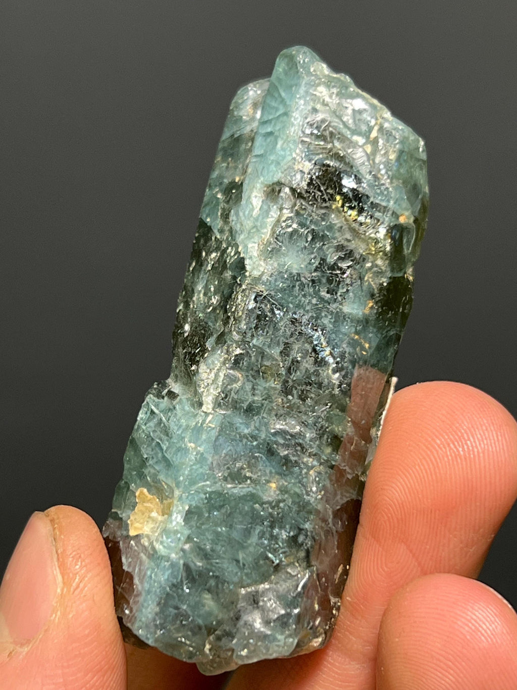 Apatite Var. Fluorapatite - Russia - Crystal Gemstone AE 