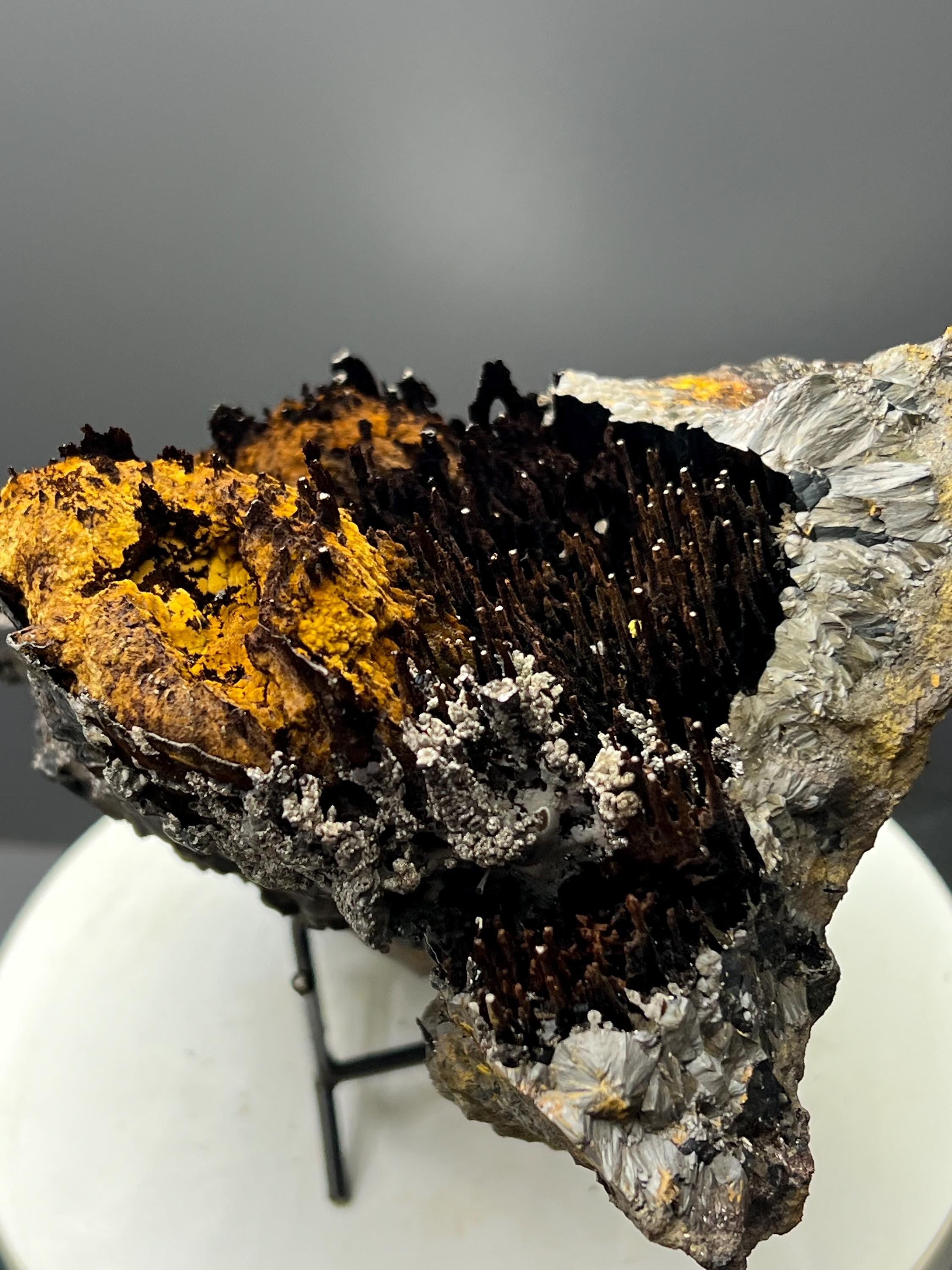 Museum Grade, Limonite And Specularite With Stalactite Goethite Specimen, For Special Collection - Crystal Gemstone AE 