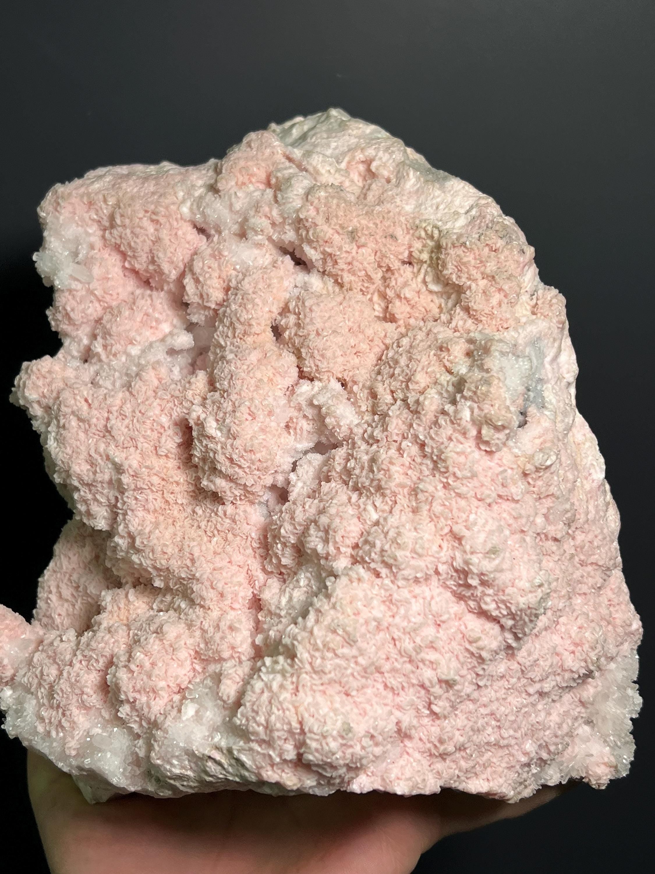 Rhodocrosite And Quartz Specimen, 3,8kg - Crystal Gemstone AE 