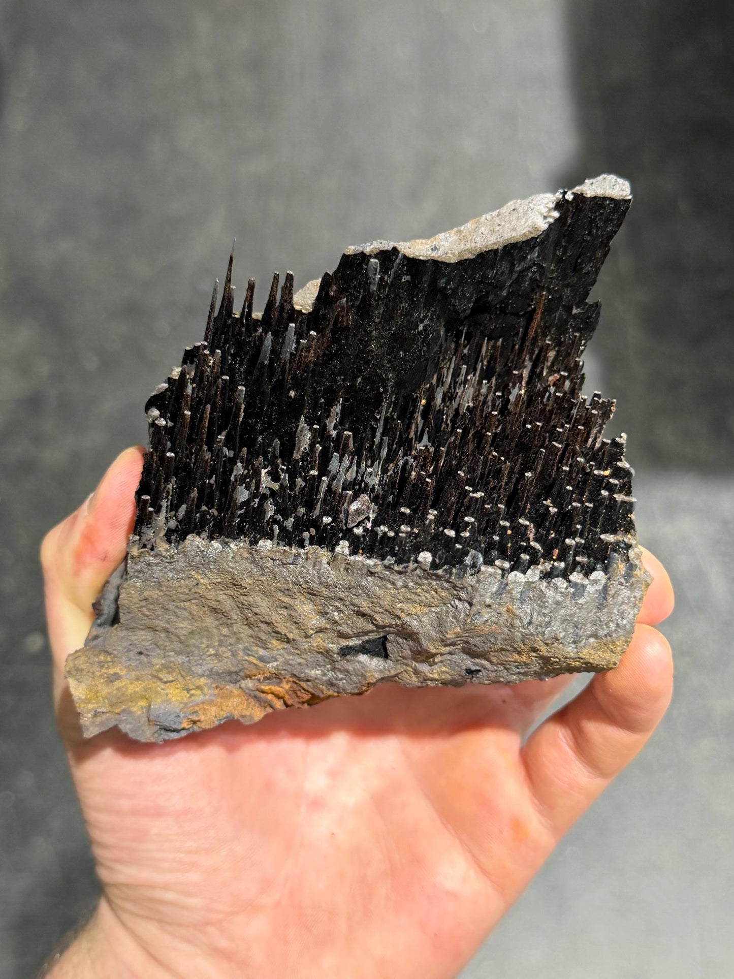Very Showy! Limonite And Specularite With Stalactite Goethite
