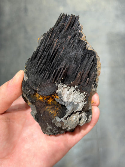 Museum Quality! Specularite And Limonite With Stalactite Goethite, For Special Collection