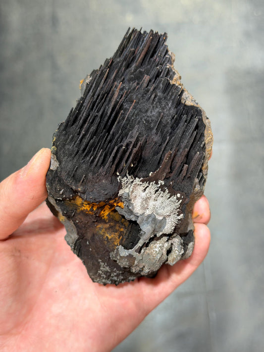 Museum Quality! Specularite And Limonite With Stalactite Goethite, For Special Collection