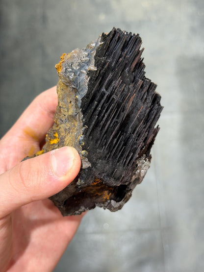 Museum Quality! Specularite And Limonite With Stalactite Goethite, For Special Collection
