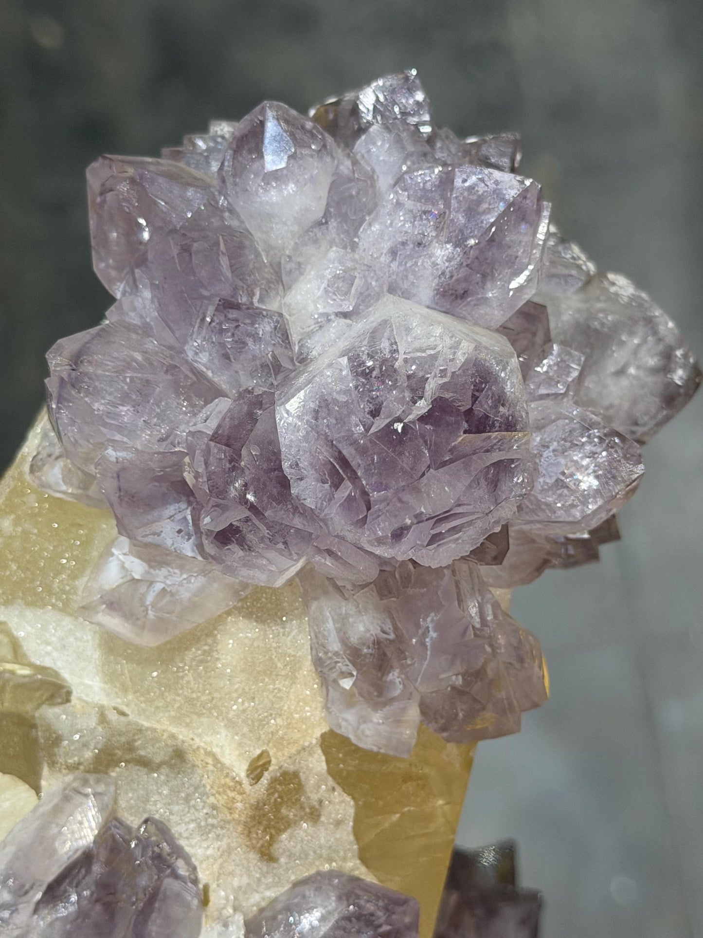 Only In The World!! Amethyst With Calcite Specimen