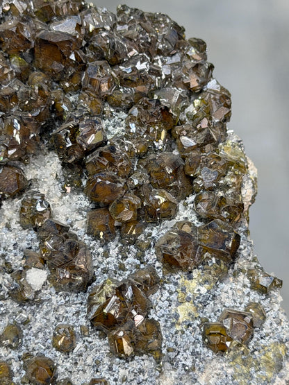 Brownish Color Garnet On Matrix
