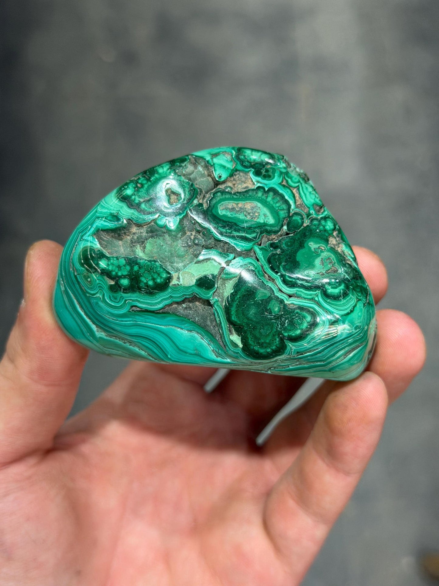 Polished Malachite And Chrysocolla Specimen