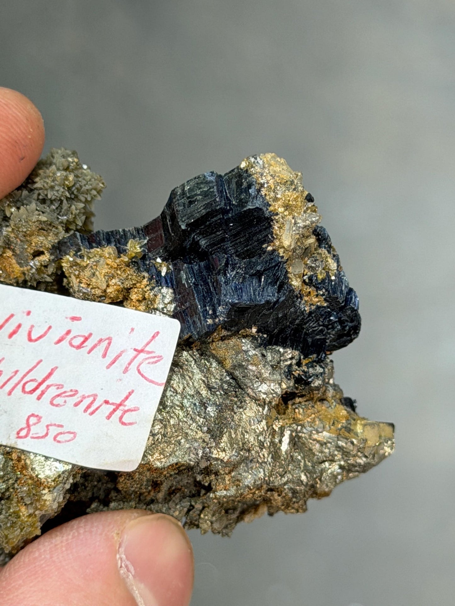 Super Rare!! Vivianite And Childrenite