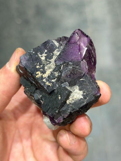 Purple Phantom Fluorite