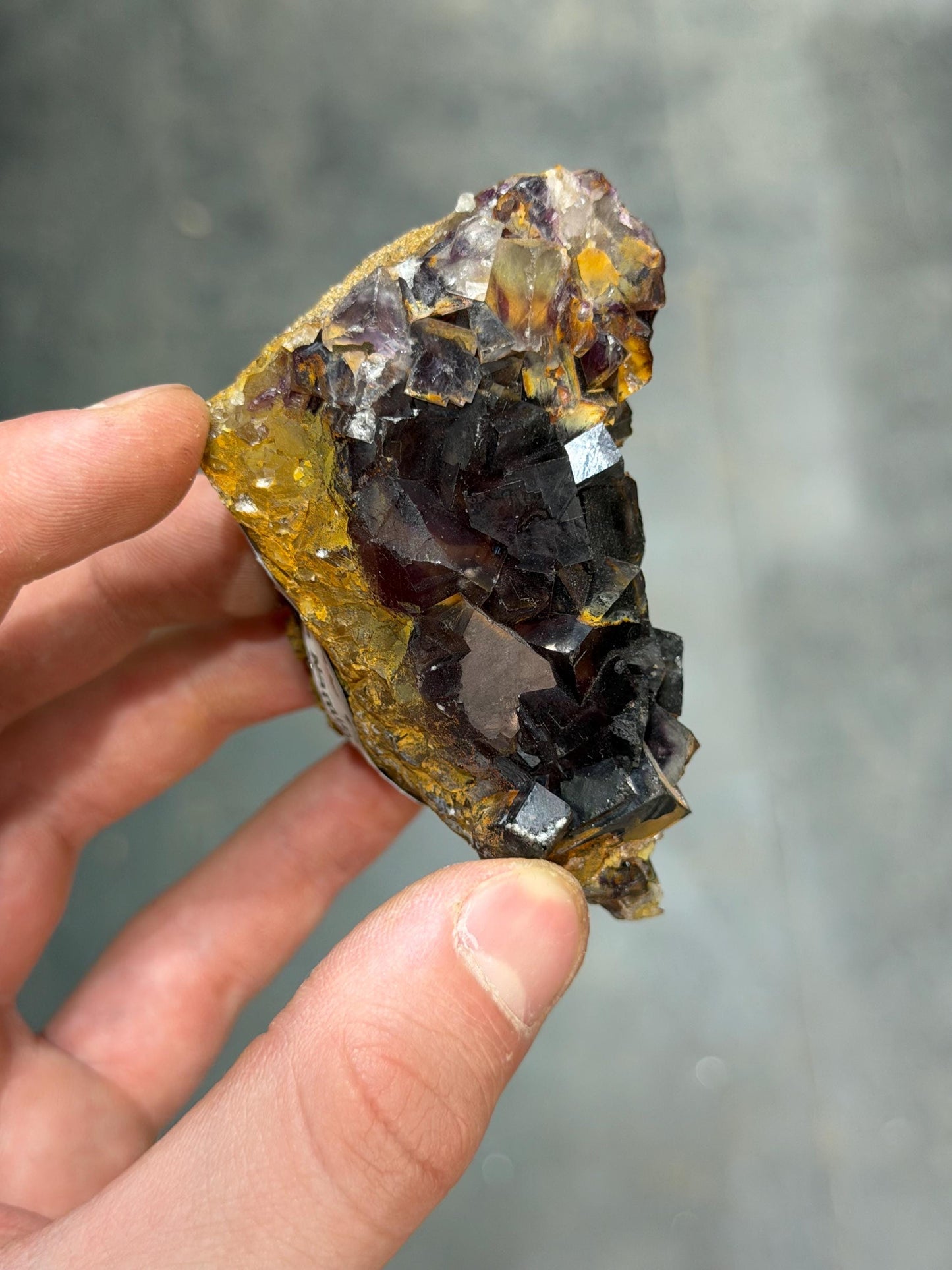Dark Purple Fluorite Specimen