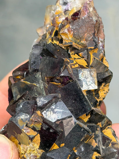 Dark Purple Fluorite Specimen