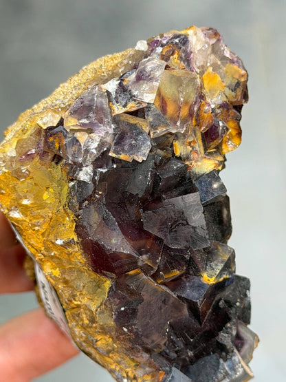 Dark Purple Fluorite Specimen