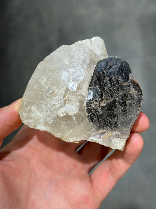 Black Tourmaline With Quartz