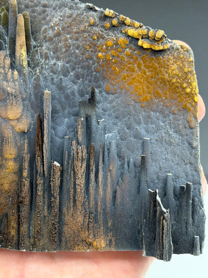 Museum Quality, Very Showy Limonite With Velvet Stalactite Goethite, For Special Collection Item