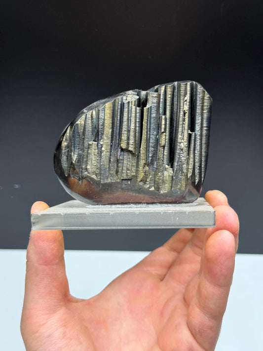 Museum Quality! Very Showy Golden Color Stalactite Goethite