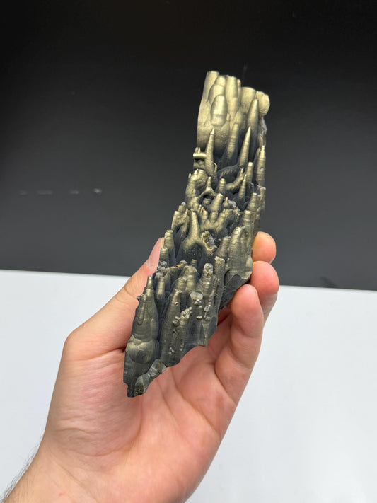 Museum Quality! Golden Color Stalactite Goethite