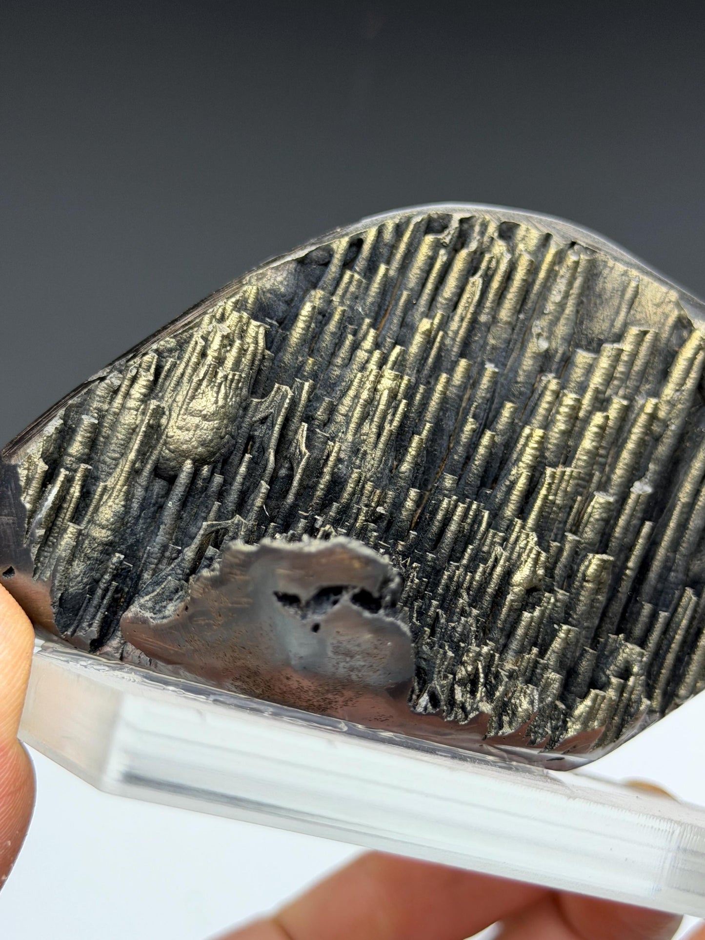 Museum Quality, Golden Color Stalactite Goethite, Special Collection Piece
