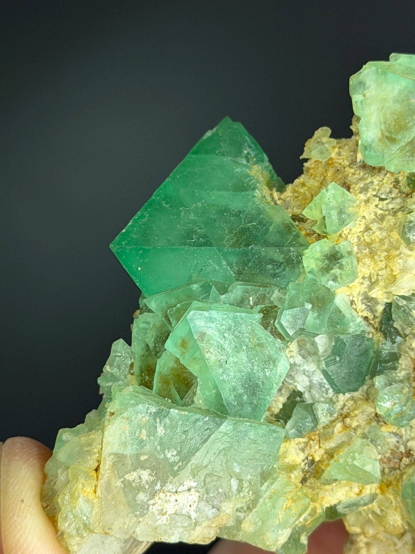 Emerald Fluorite Crystal