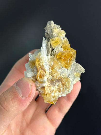 Yellow Honey Fluorite Crystal