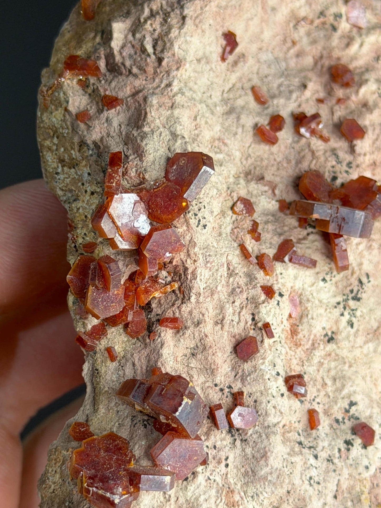 Vanadinite Crystals On Matrix