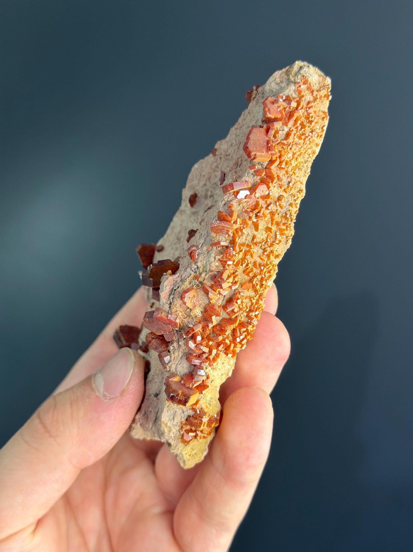 Vanadinite Crystals On Matrix
