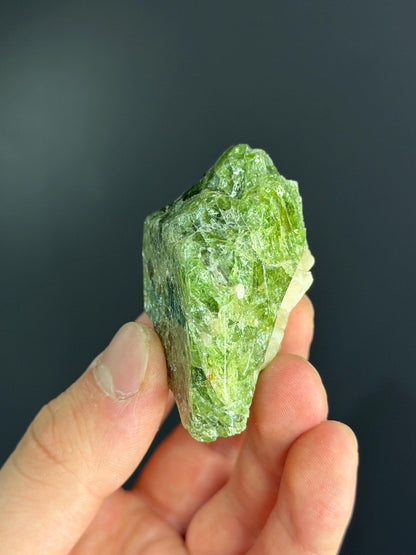 Fluorapatite Var. Apatite And Calcite Specimen