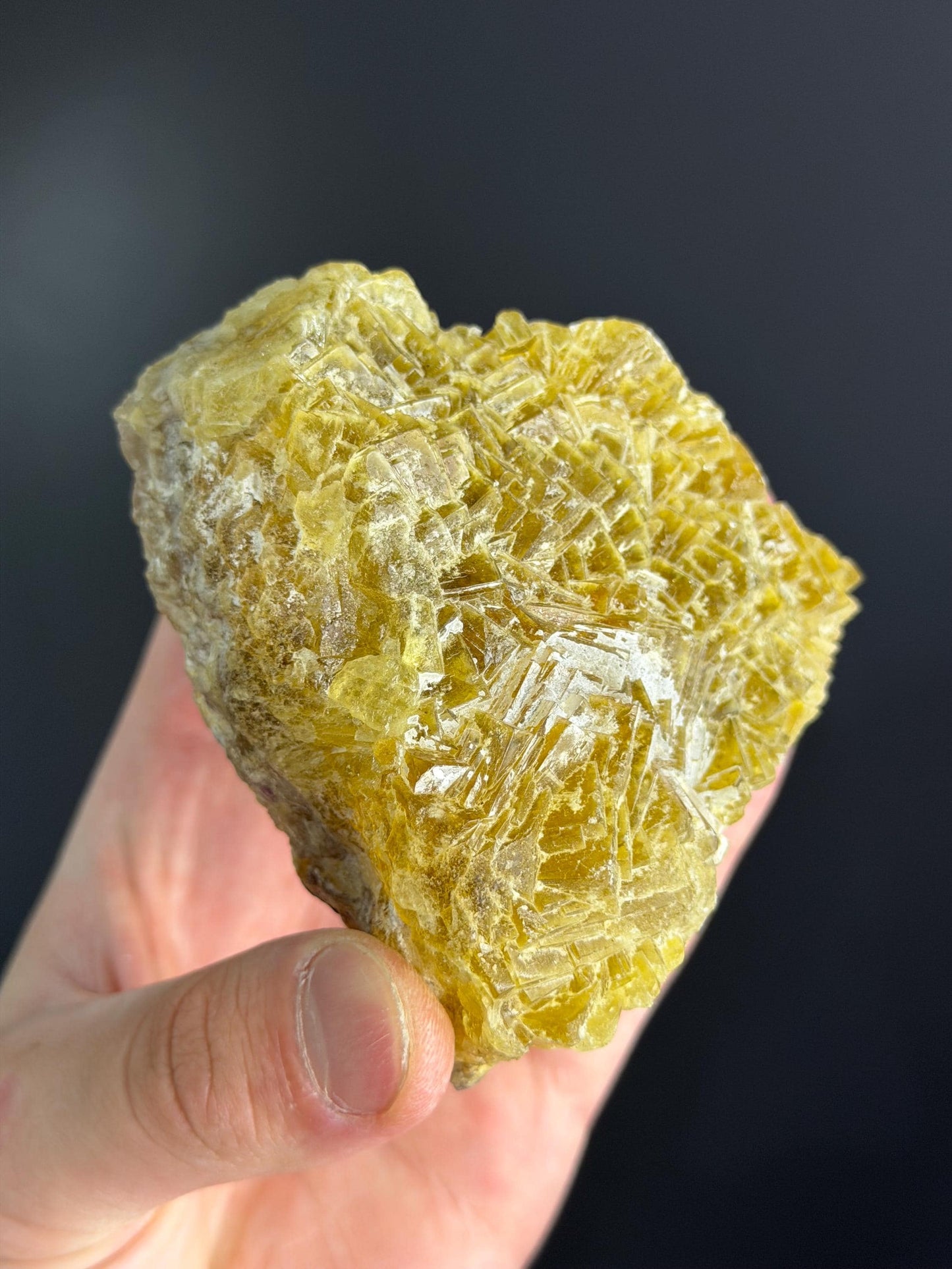 RARE! Fluorite With Calcite