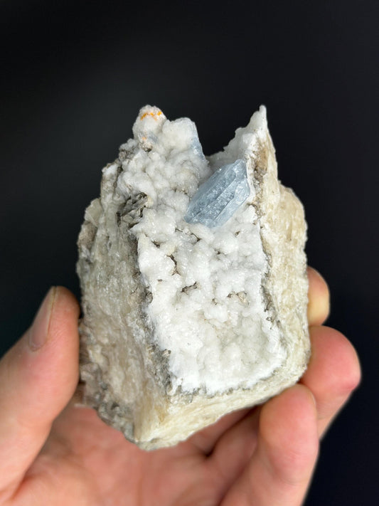 Blue Celestine With Colemanite