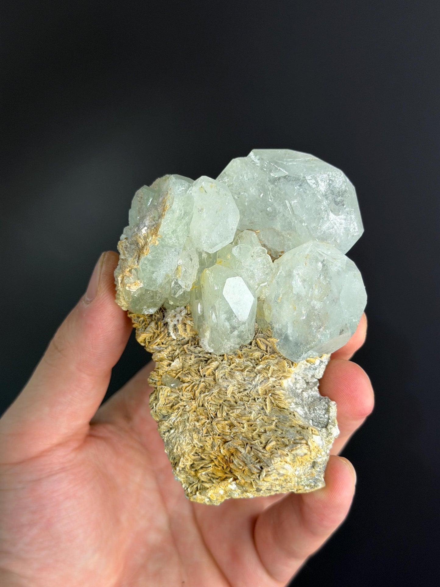 Aquamarine And Muscovite With Quartz