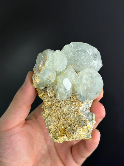 Aquamarine And Muscovite With Quartz